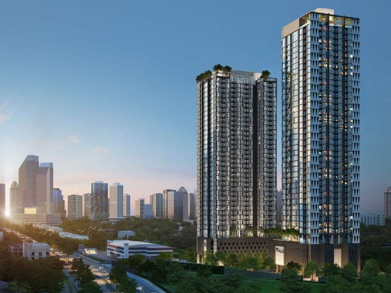 Noble Revolve Ratchada 2 by Noble Development. 80 metres to Thailand Cultural Centre MRT Station. Next to the Stock Exchange of Thailand. Right in the heart of Bangkok's new central business district (CBD).