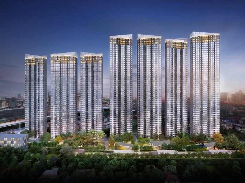 Skyrise Avenue Skv 64 is a freehold condominium developed by Risland. It is located close to Punnawithi BTS Station. It is a mixed development.