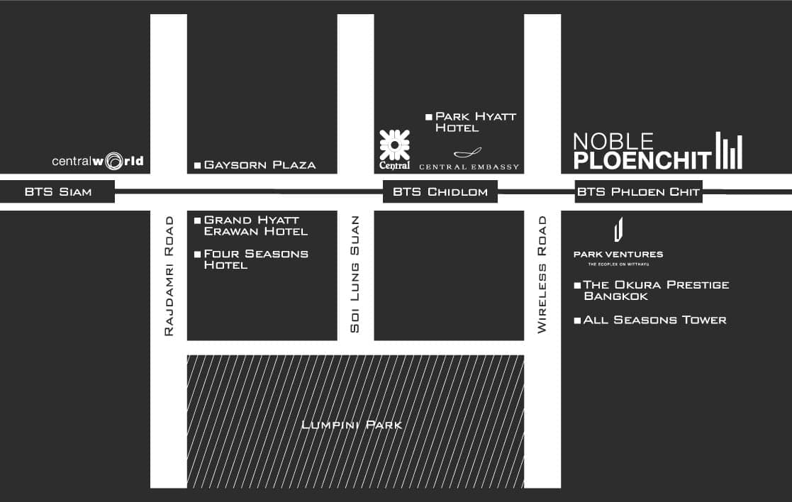 Noble Ploenchit by Noble Development. 20 meters from Ploenchit BTS. Noble Ploenchit is a freehold condominium located right in the heart of downtown Bangkok. This is an excellent development for rent or resale.