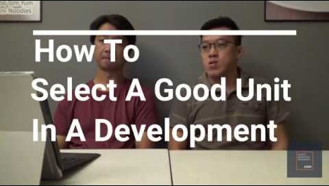 How To Select A Good Unit In A Development?