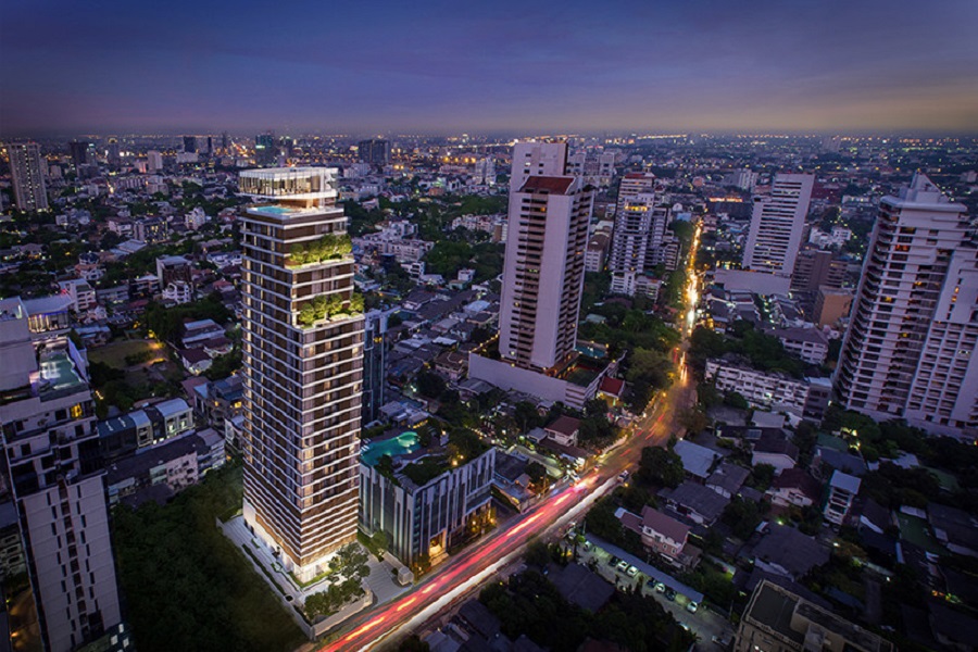 THE FINE Bangkok Thonglor-Ekamai by Sankyo Home (Thailand) and Keihan Real Estate is located along Ekkamai Soi 12 and a short distance away from Thong Lor Soi 12. The developers and architects are Japanese and this building will be an iconic development in the heart of the Thong Lor and Ekkamai area.