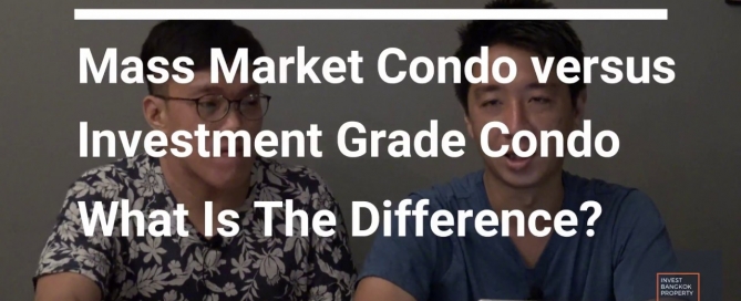What is the difference between mass market and investment grade condo?