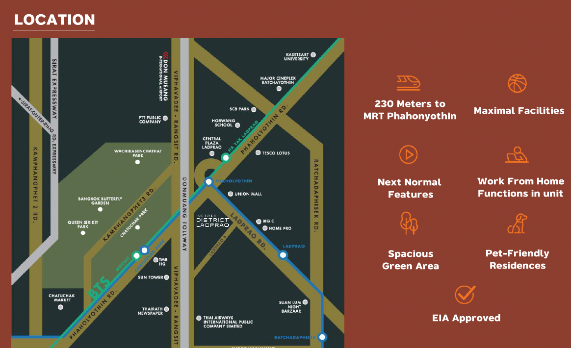 Metris District Ladprao location