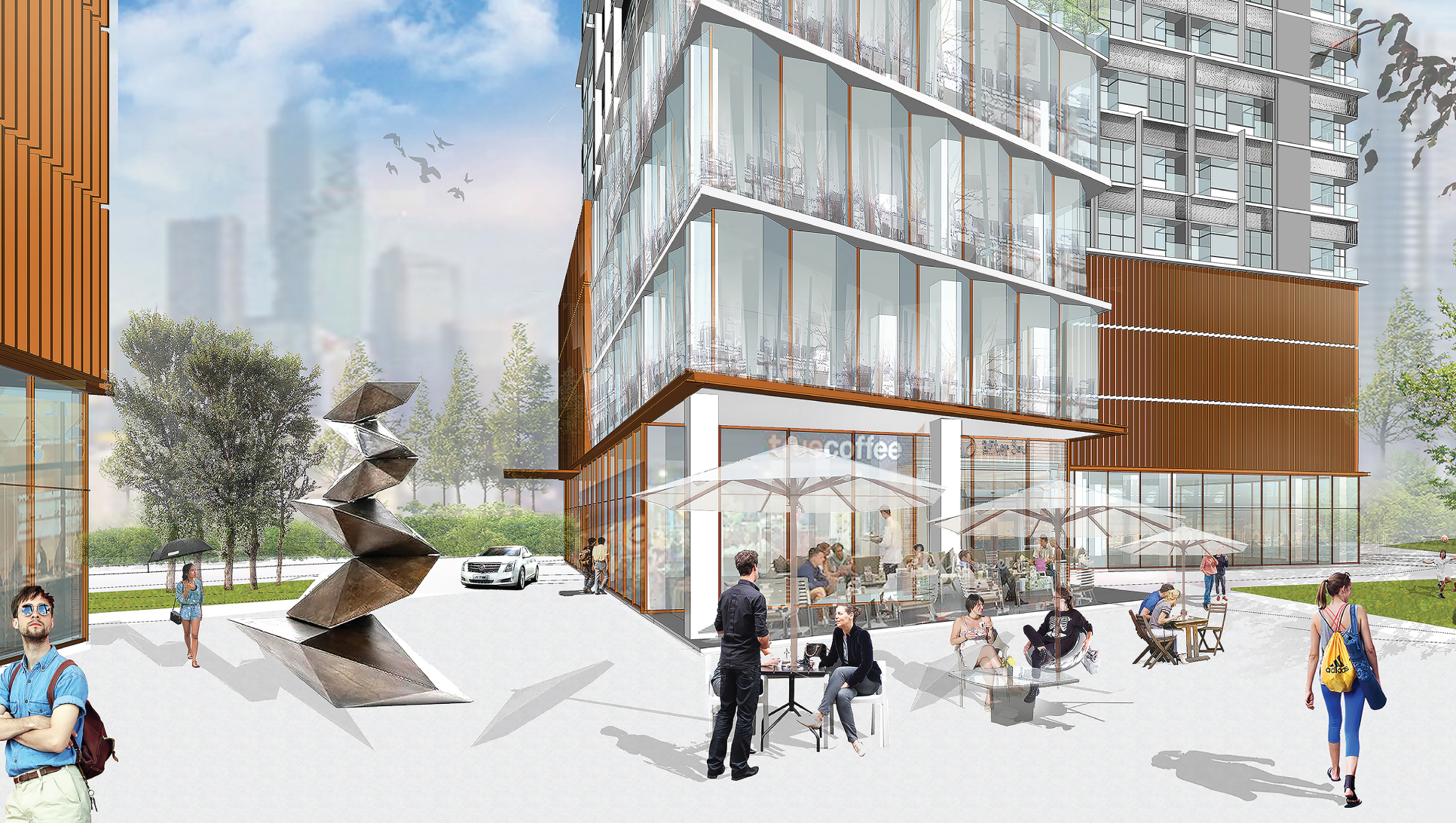 Cassia Residences Rama 9 Bangkok exterior rendering