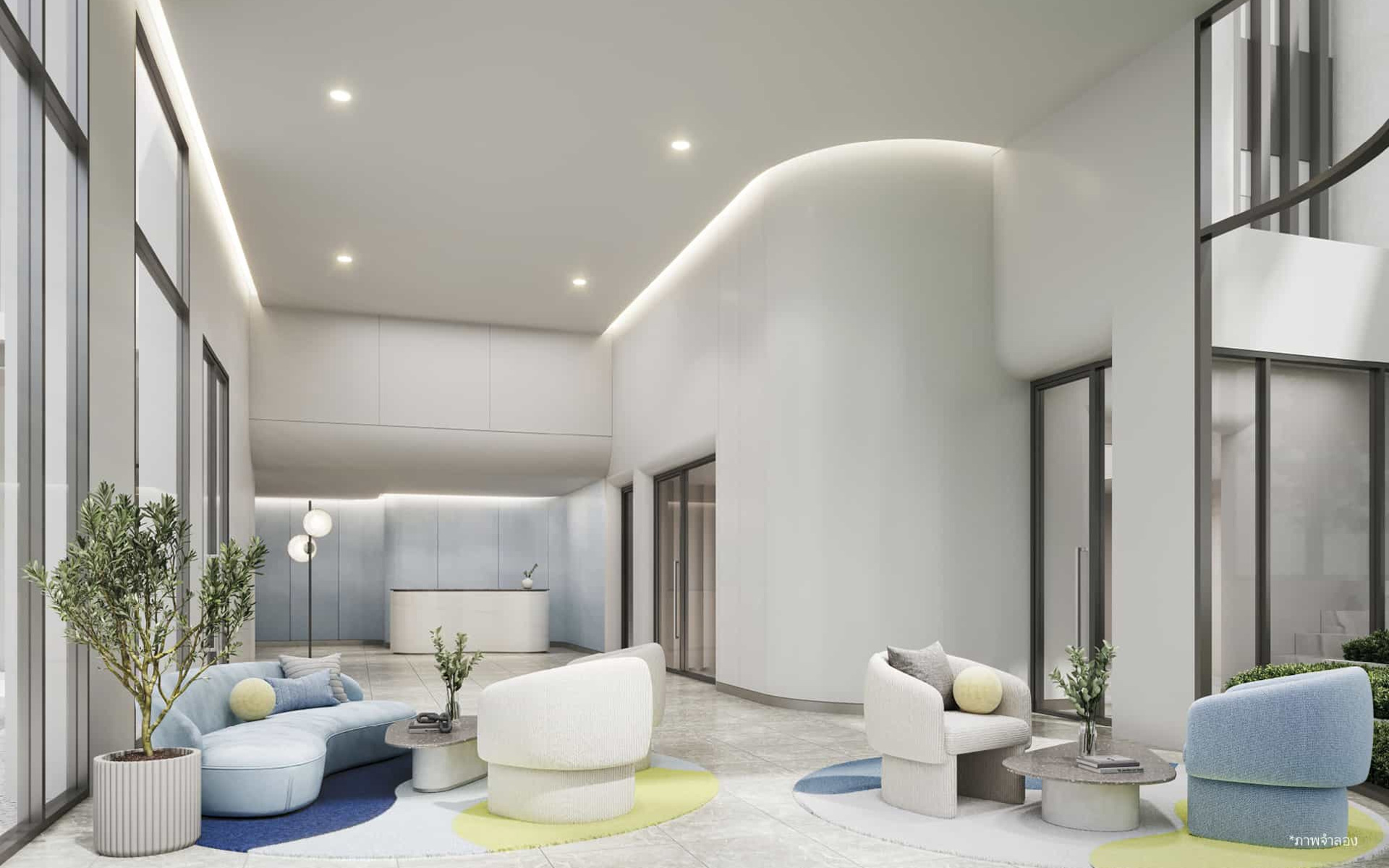 COBE Kaset-Sripatum official shared amenity rendering