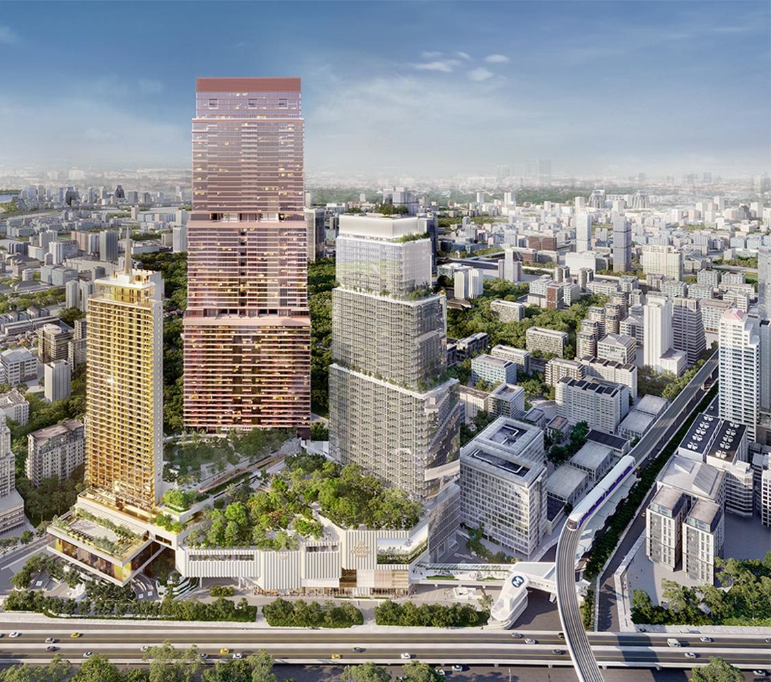 Dusit Central Park location map near Silom and Sala Daeng