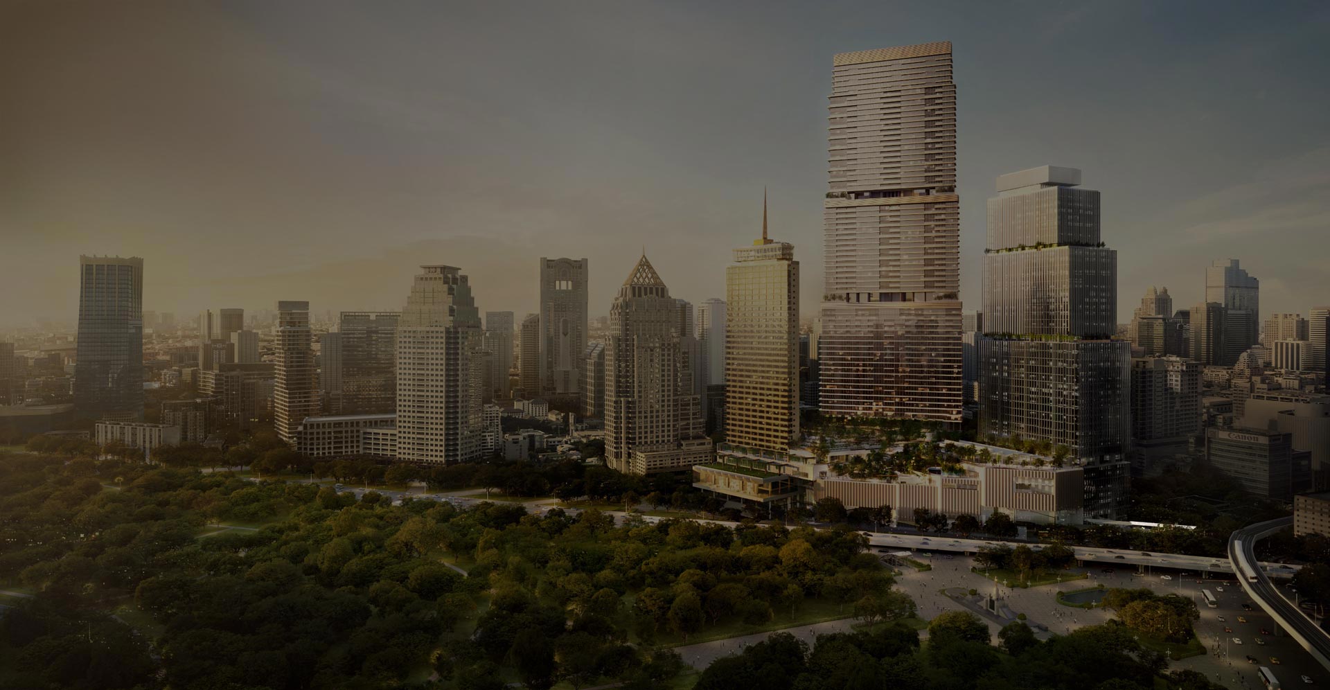 The Residences at Dusit Central Park tower visual