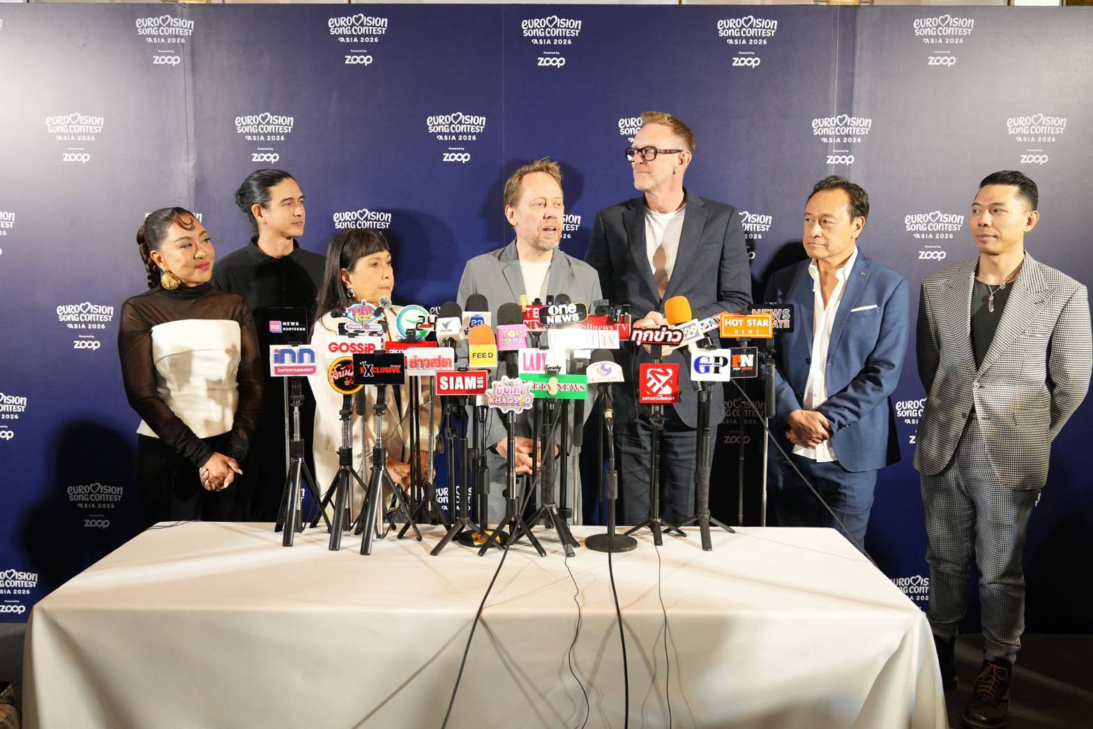 Officials at Eurovision Song Contest Asia 2026 Bangkok announcement