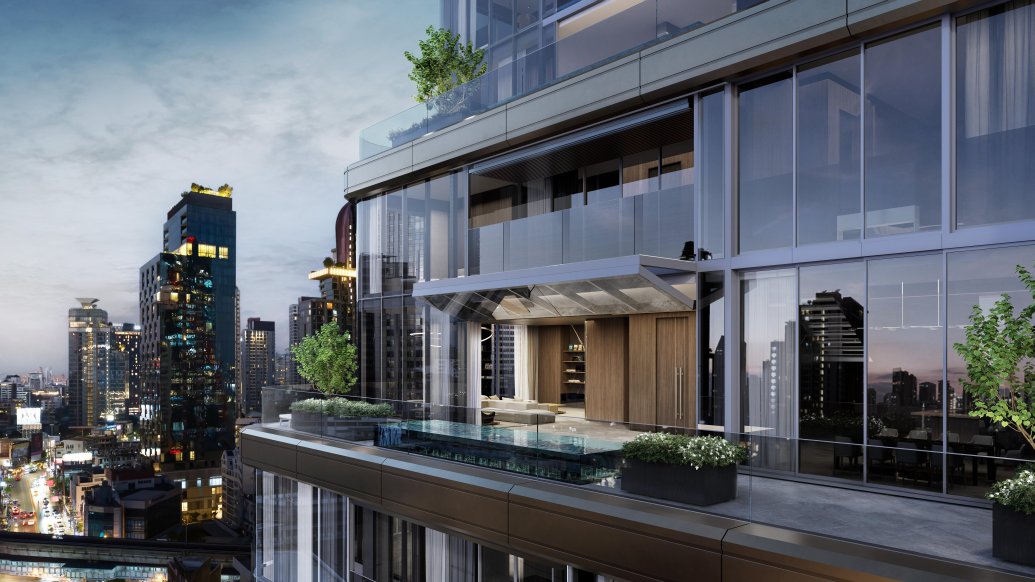 Porsche Design Tower Bangkok official facade rendering