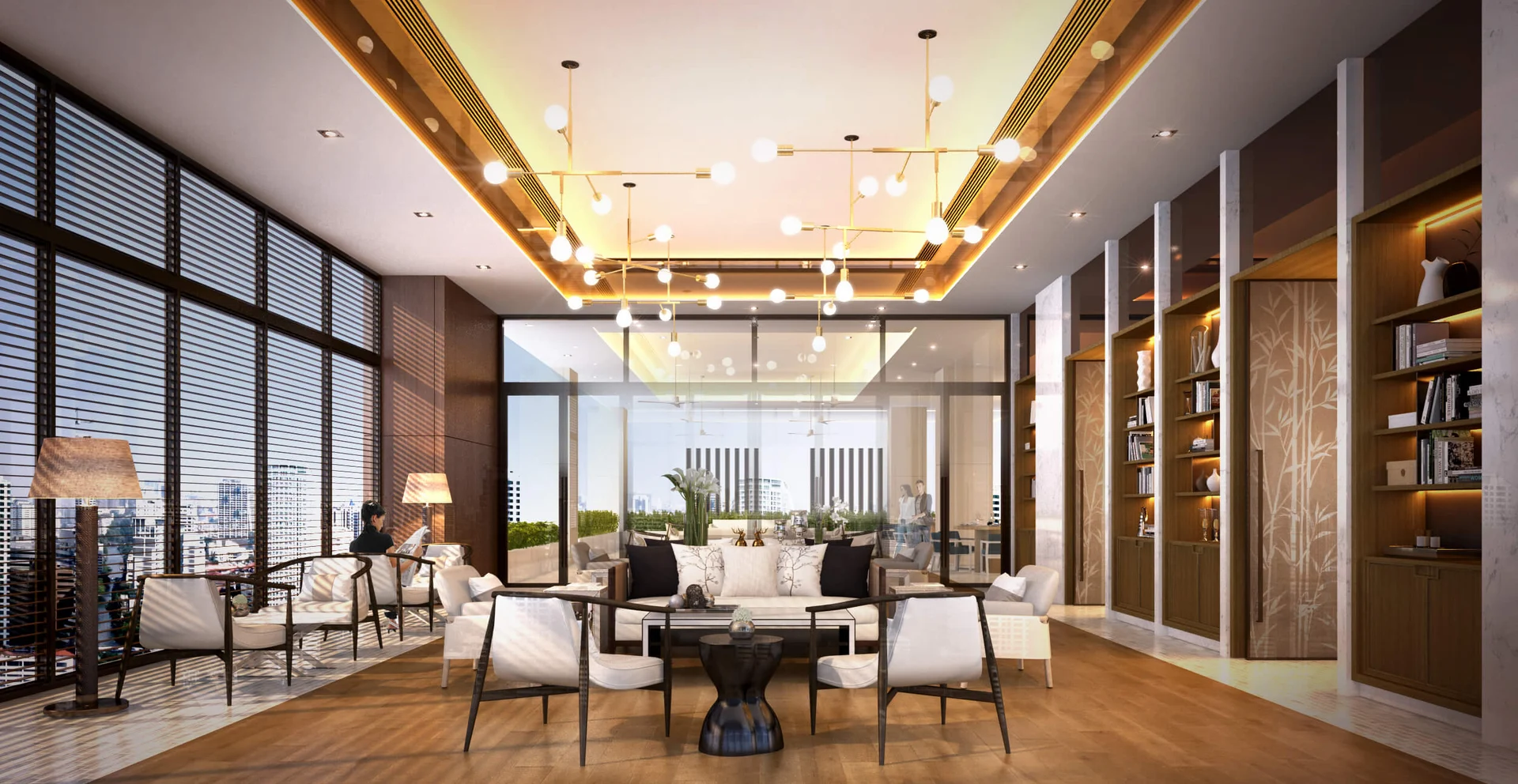 Residence lounge at The Residences at Sindhorn Kempinski Hotel Bangkok