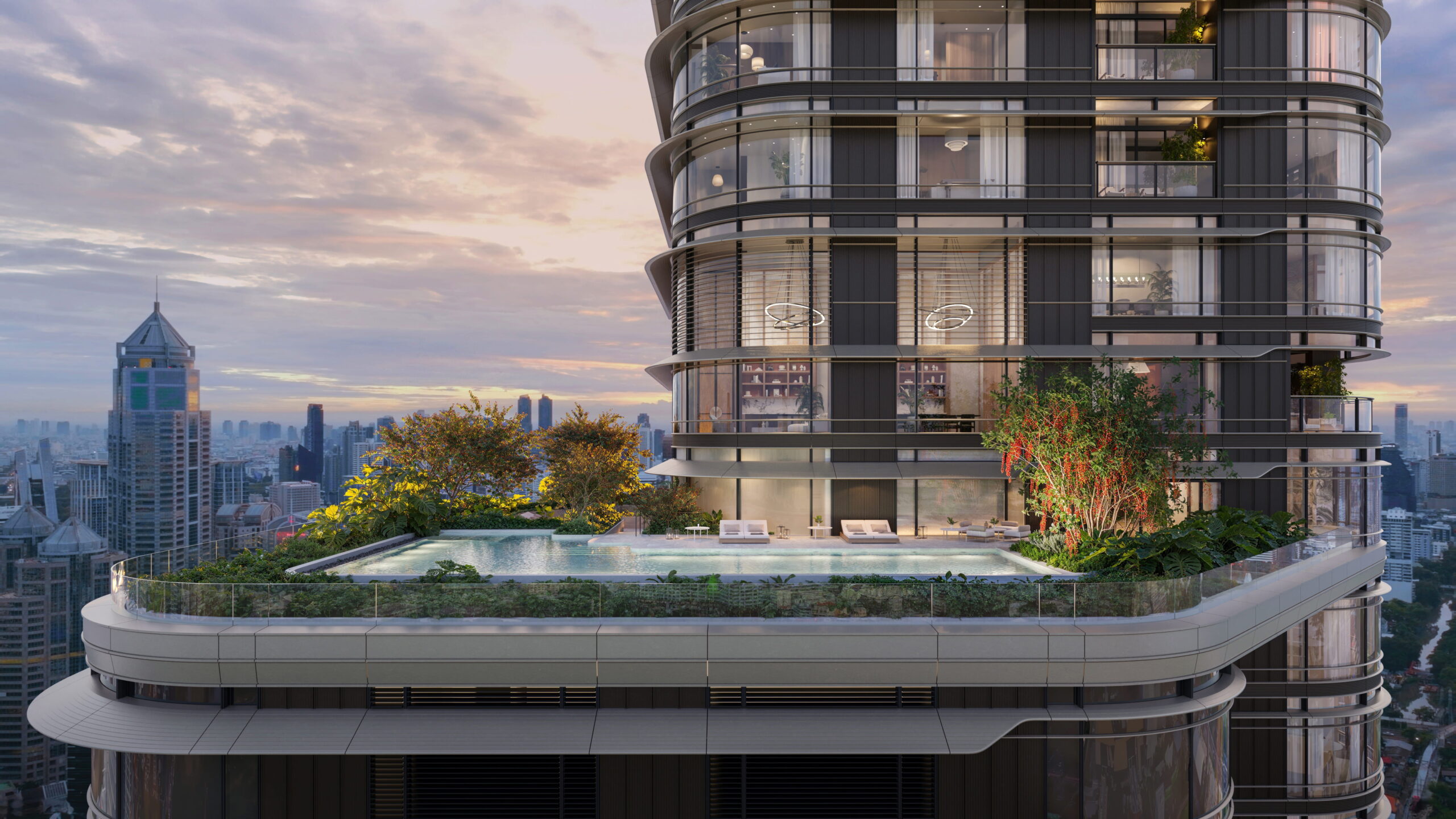 Project rendering for Upper House Residences Bangkok