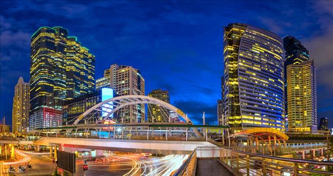 Silom and Sathorn Bangkok skyline for condo buyers