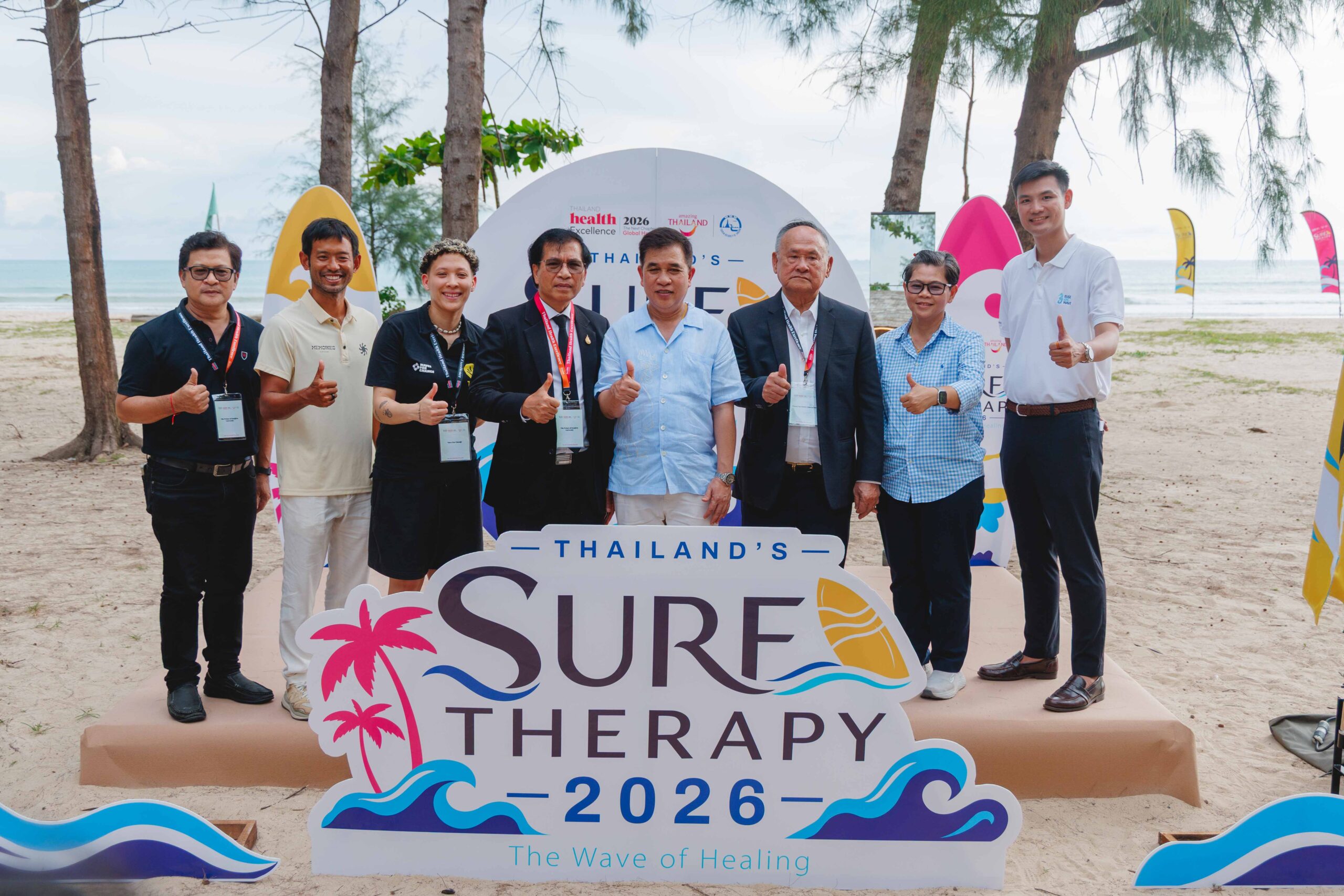 TAT officials and partners mark Thailand Surf Therapy 2026 in Phang Nga