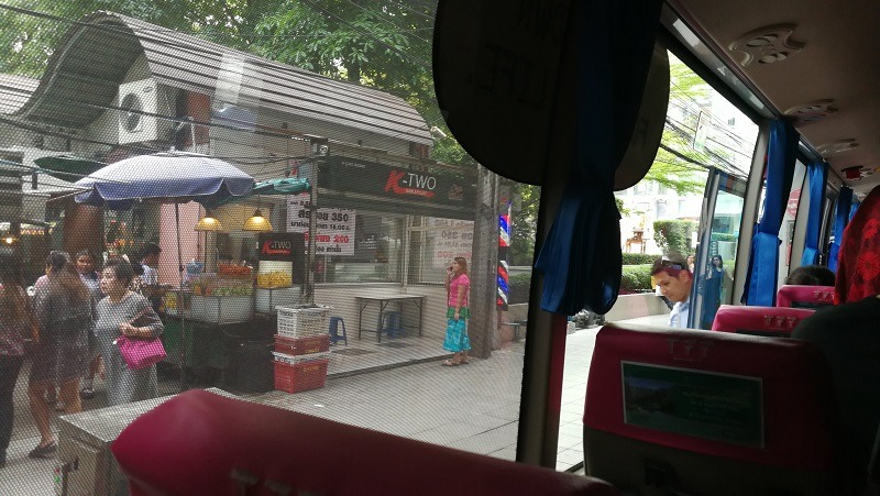 Neighbourhood shuttle access between a Bangkok community mall and BTS area