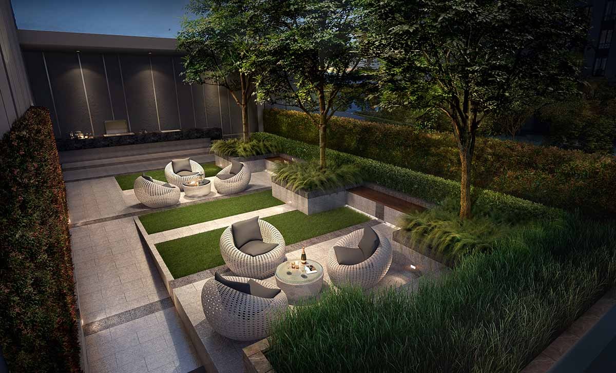 Shared cooking and dining facility in a Bangkok condominium
