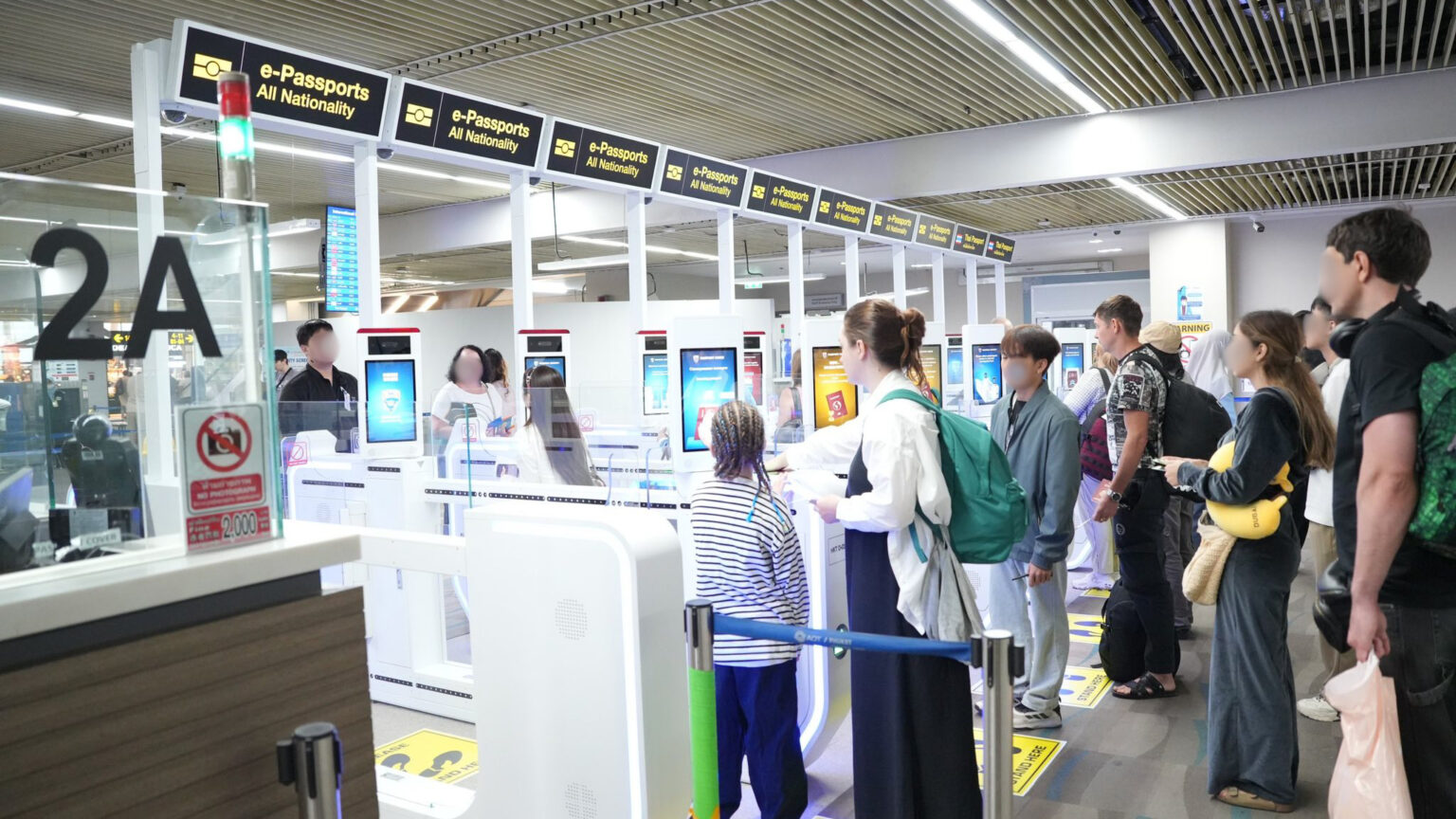 Official TAT image of automated passport channel at a Thailand airport