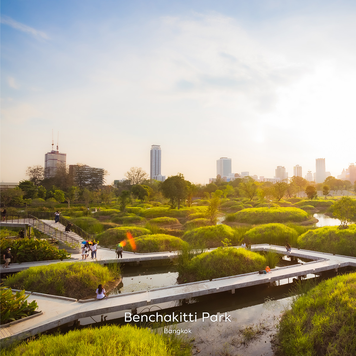 Bangkok park access and open space for rainy-season condo living